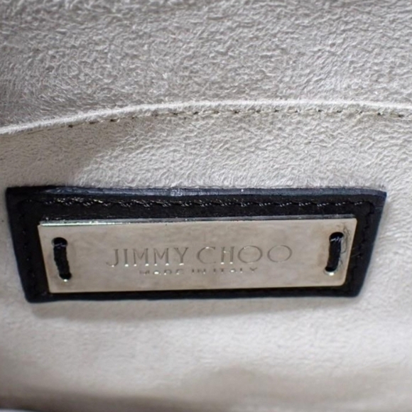 Jimmy Choo Two Way Crossbody Bag Star Studded Top Handle Flap Purse - Picture 5 of 7